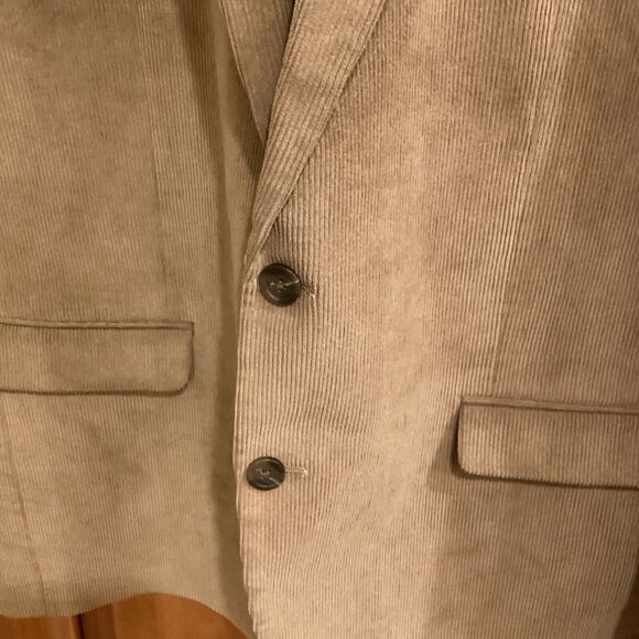 Chaps Ralph Lauren Corduroy Blazer Men’s 46L Ralphcore Preppy Light Academia - Picture 3 of 14